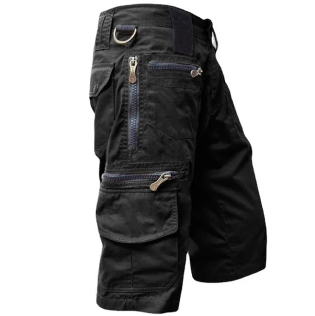 Men's Cargo Shorts - Multi-pocket Utility Design With ZIP Fastening For Outdoor Summer Wear