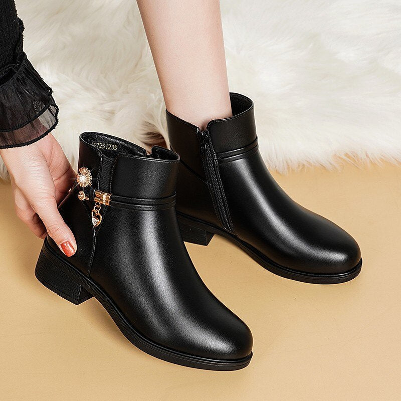 Clio – Women's Warm and Elegant Winter Ankle Boots