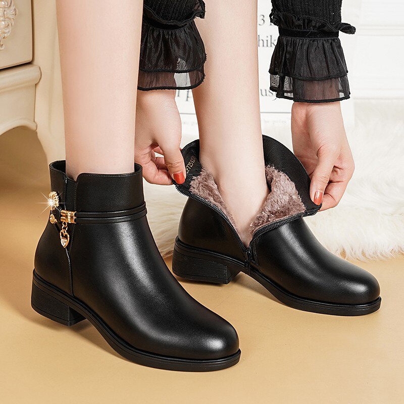 Clio – Women's Warm and Elegant Winter Ankle Boots