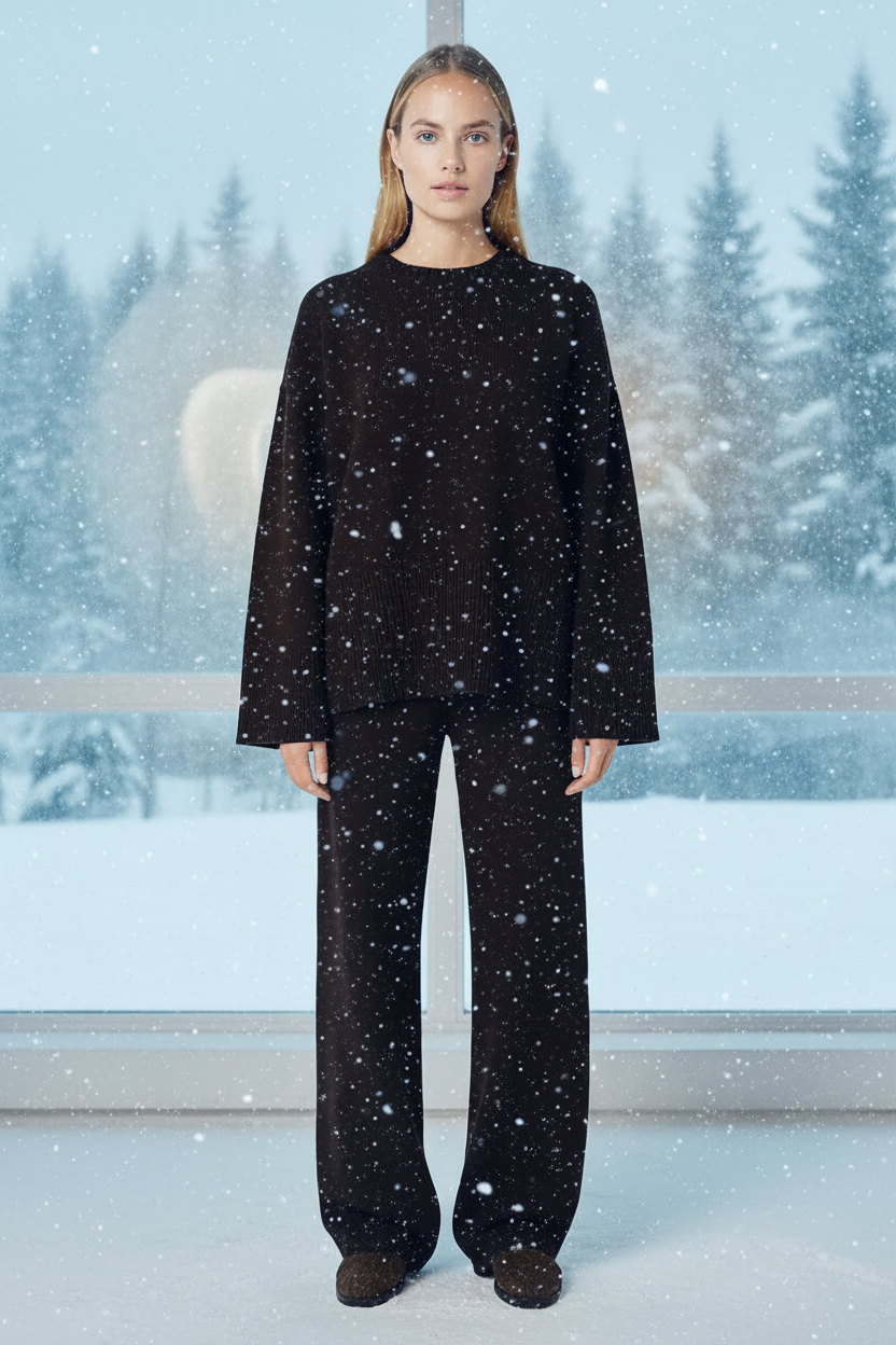 Ivana - Knitted Top and Loose Trousers Set