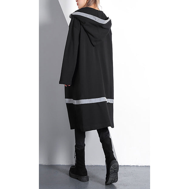 Viviana – Long Jacket with Contrast Hood