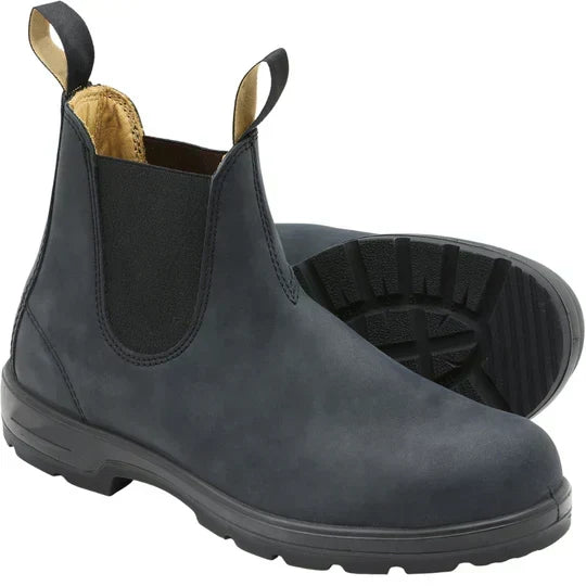 Men's Waterproof Chelsea Boots - Slip-on Vegan Leather Footwear For Wet Weather Wear