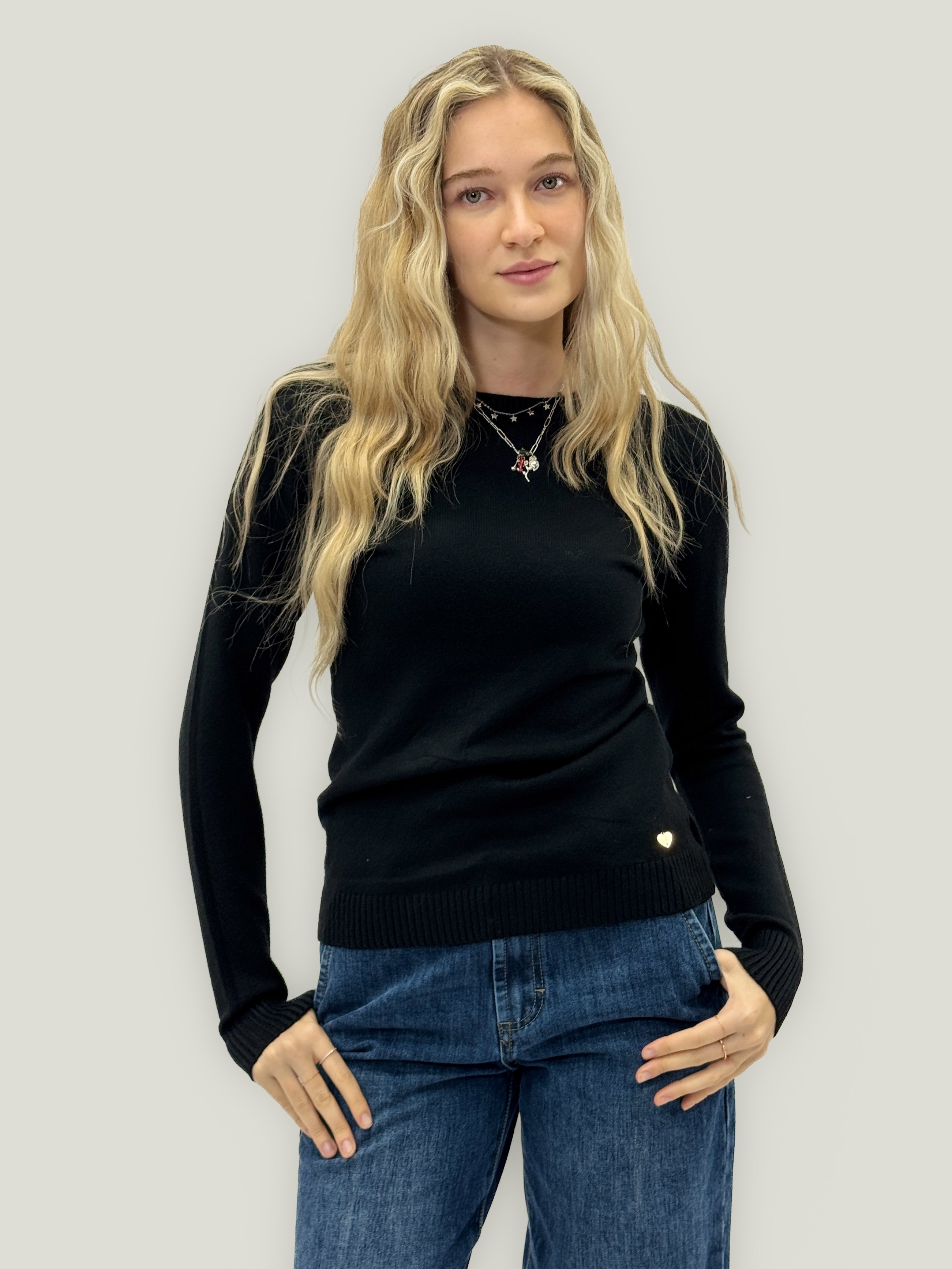 Klaudia - Women's Soft Basic Crew Neck Jumper