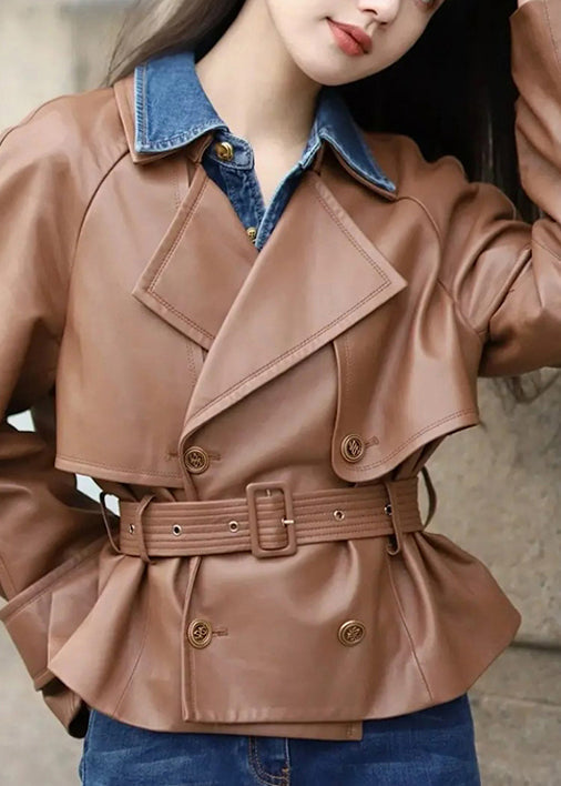 Vera – Short Double-Breasted Jacket with Belt