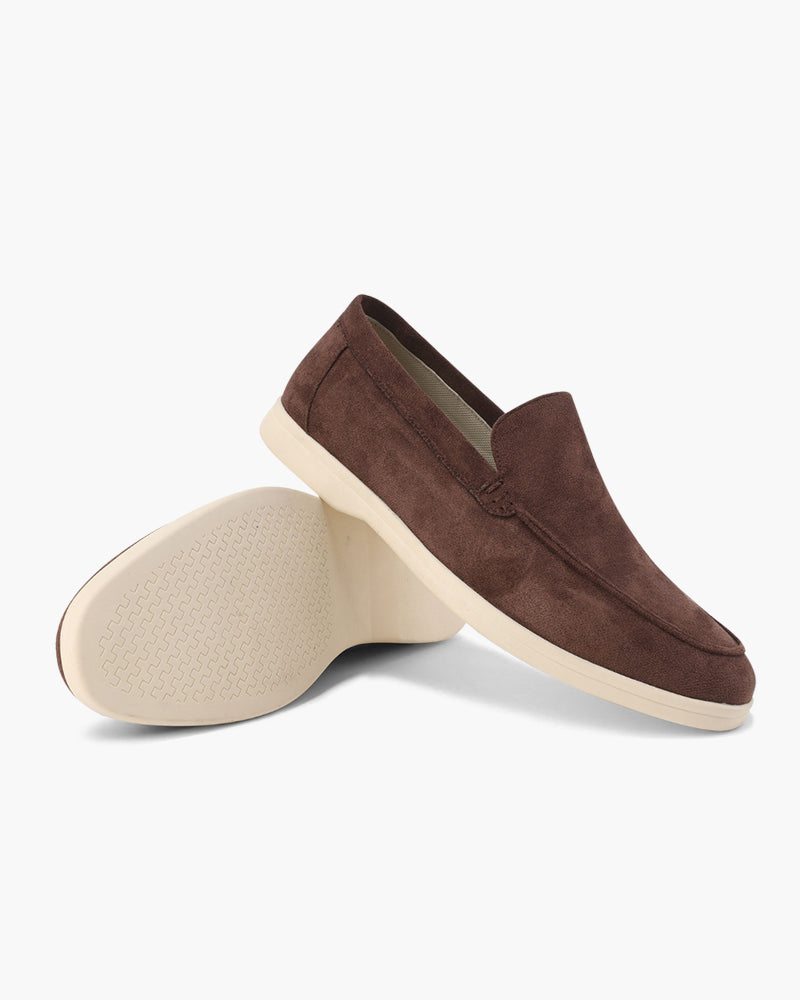 Men's Suede Loafers - Slip-on Casual Shoes For Comfortable Everyday Smart Casual Wear