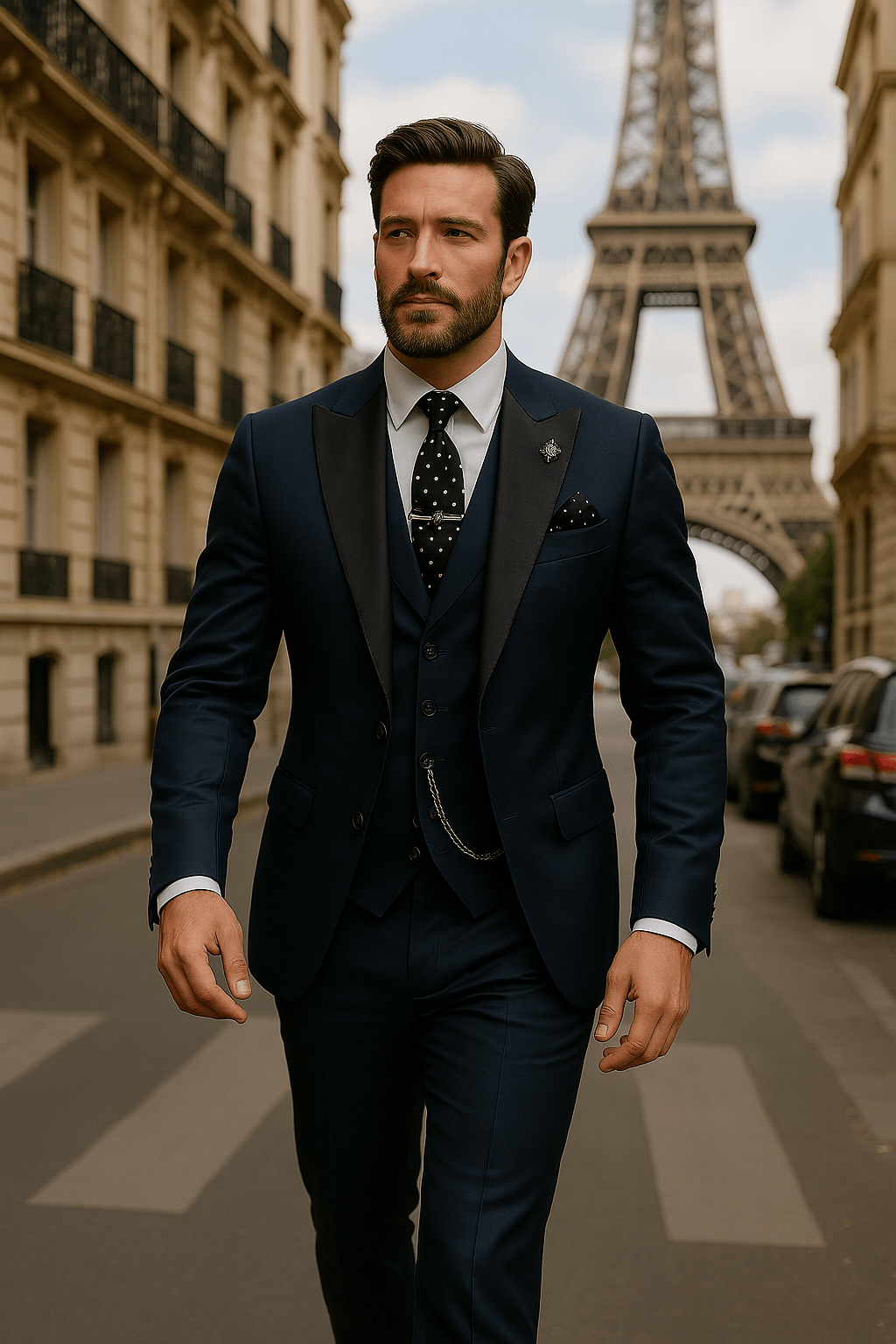 Lucian | Men Slim Tailored Three Piece Formal Suit