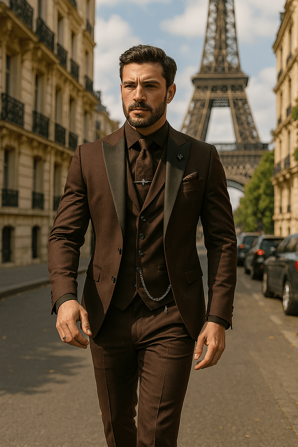 Lucian | Men Slim Tailored Three Piece Formal Suit
