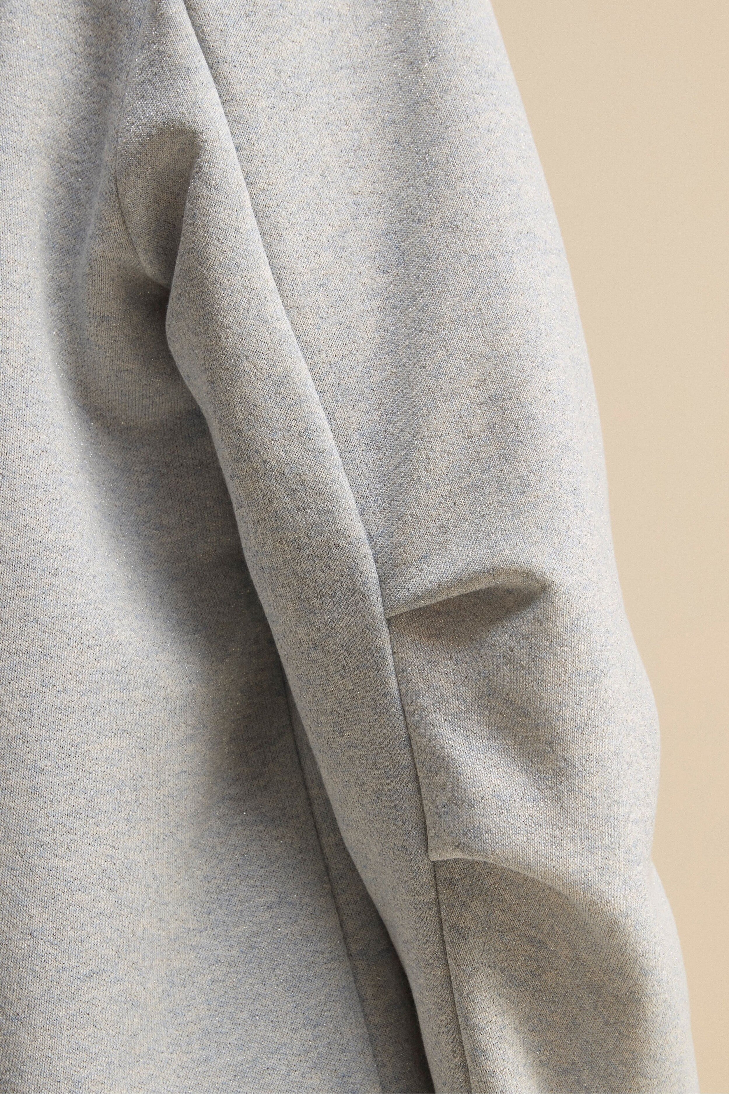 Nerina - Elegant Lurex Sweatshirt with V-Neck