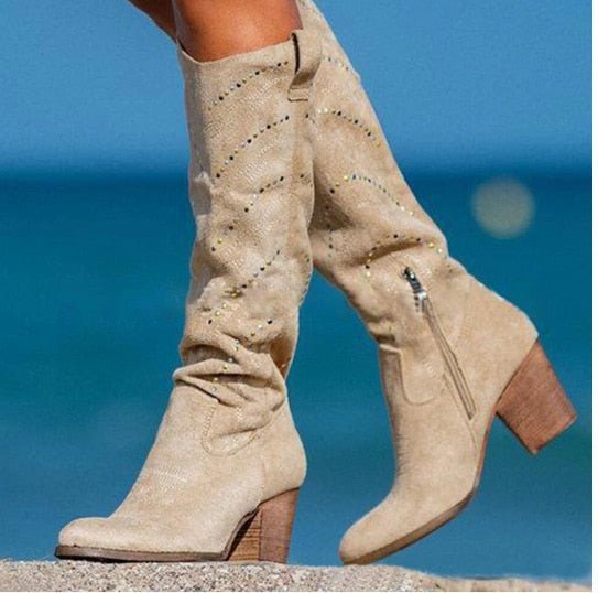 Nila - Elegant Knee-High Boots for Women