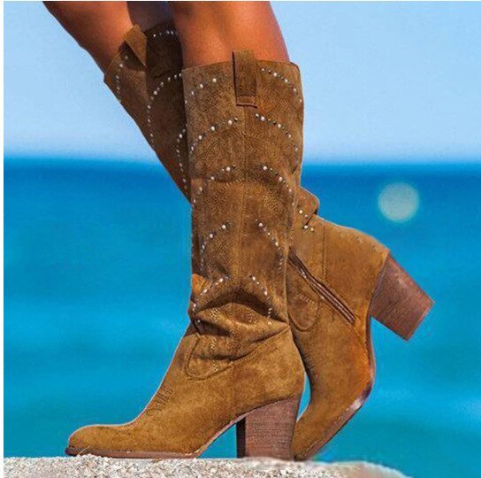 Nila - Elegant Knee-High Boots for Women