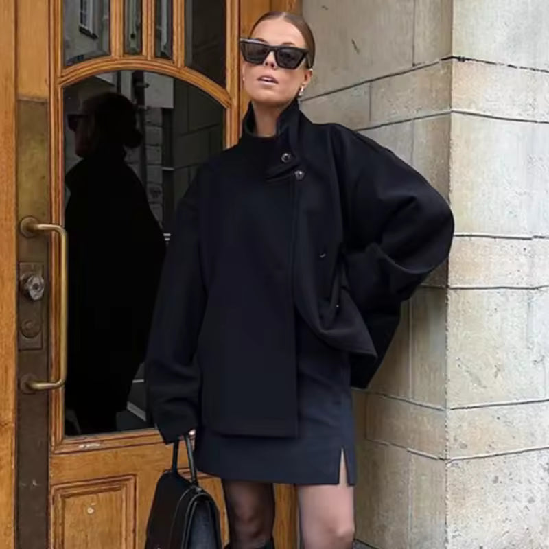 Nilda - Elegant Short Women's Double-Breasted Jacket