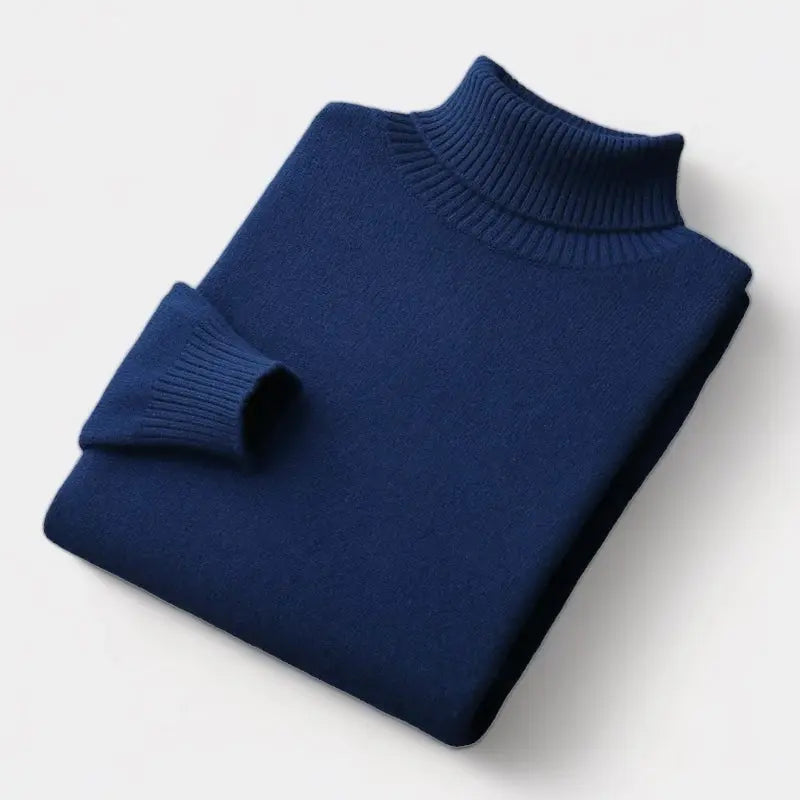 Men's Merino Wool Turtleneck Sweater – An Elegant And Warm Winter Sweater For The Office, Everyday Wear, And Smart-casual Style