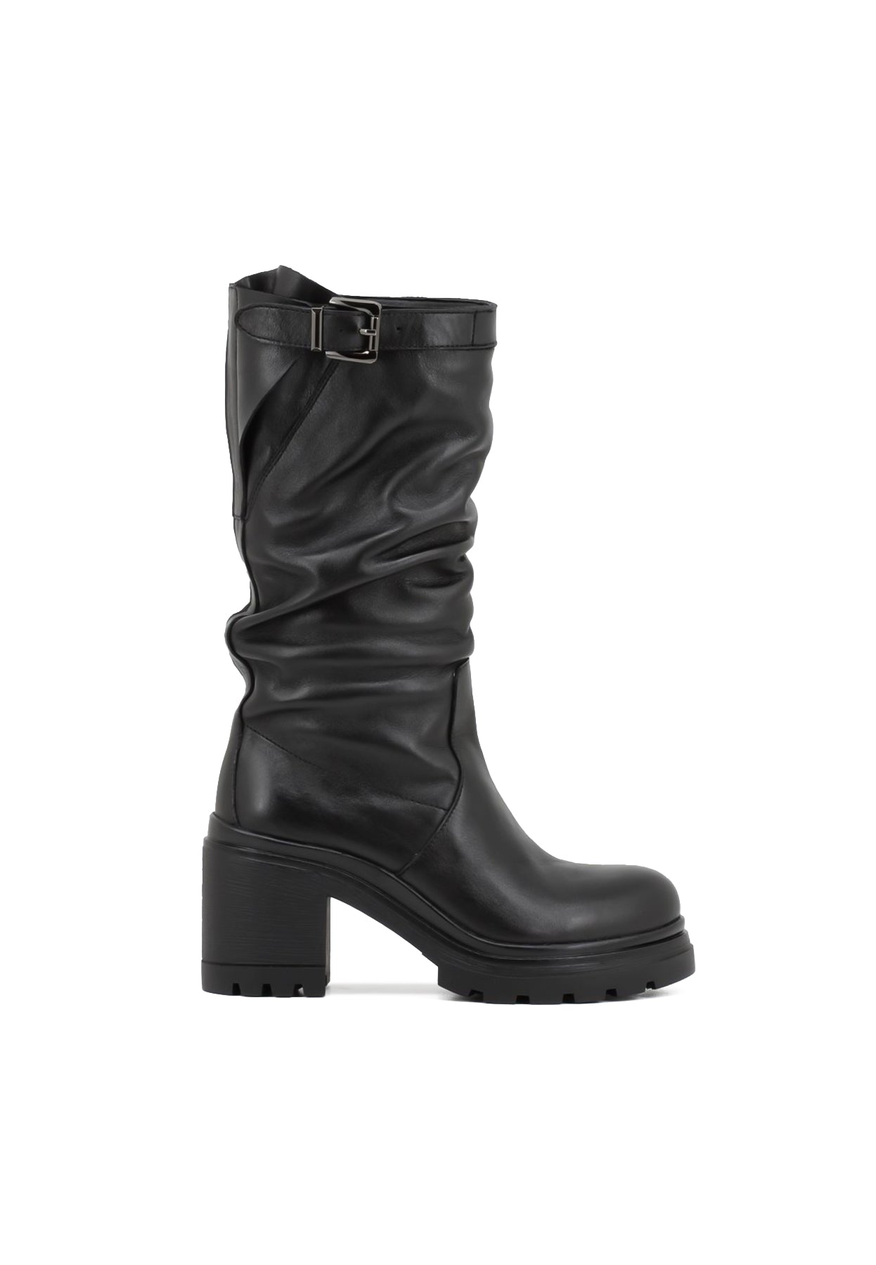 Lavinia - Women's Elegant Biker Boots with Heel