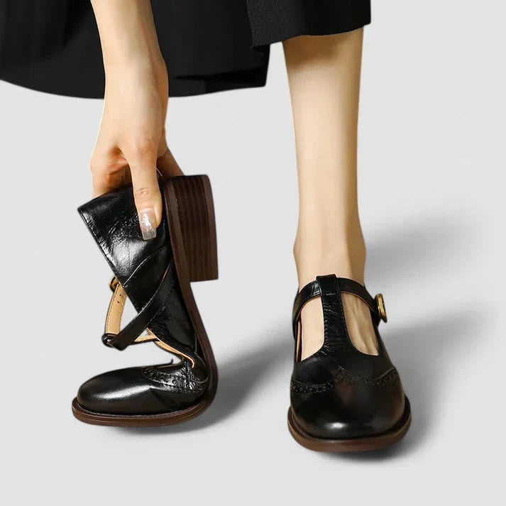 Women's Mary Jane Shoes With Buckle Straps – Classic Shoes For The Office, Everyday Wear, And Smart Casual Style