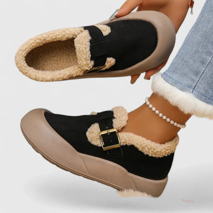 Selene | Women Casual Buckle Slip On Shoes