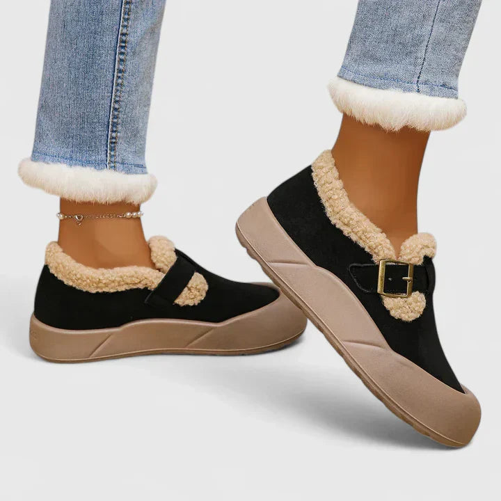 Selene | Women Casual Buckle Slip On Shoes