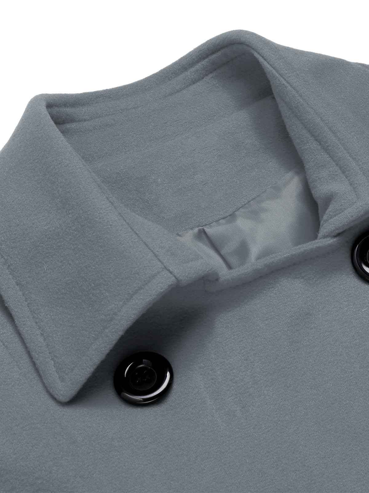 Eva - Slim monochrome coat with elegant lapels