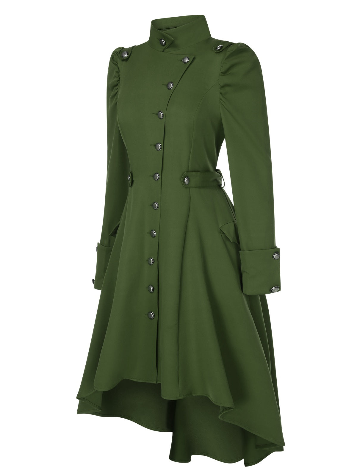 Fabiana - Coat with High Collar and Buttons