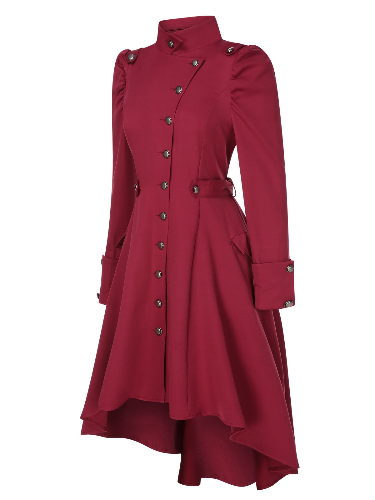 Fabiana - Coat with High Collar and Buttons