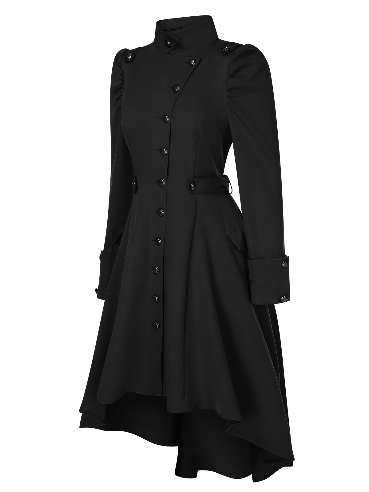 Fabiana - Coat with High Collar and Buttons