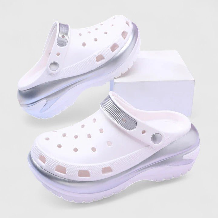 Women's Clog-style Platform Sandals – Comfortable Slip-on Shoes With A Cushioned Sole For Summer And Everyday Wear