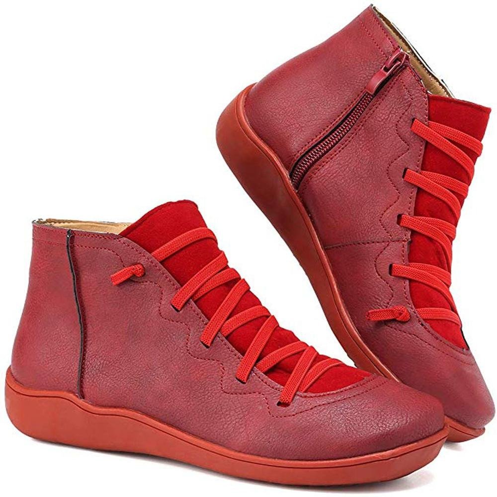 Savina - Women's Vintage Lace-Up Boots