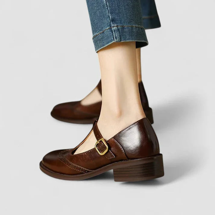Women's Mary Jane Shoes With Buckle Straps – Classic Shoes For The Office, Everyday Wear, And Smart Casual Style