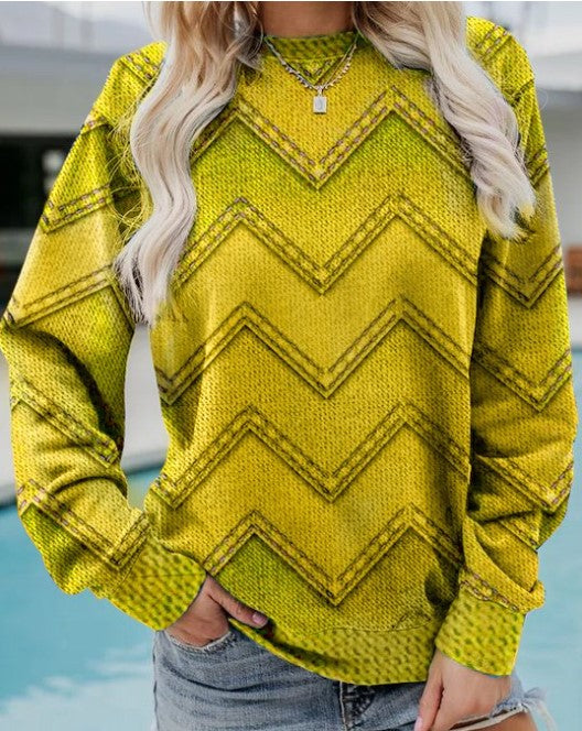 Alessandra – Elegant Modern Geometric Women's Sweatshirt