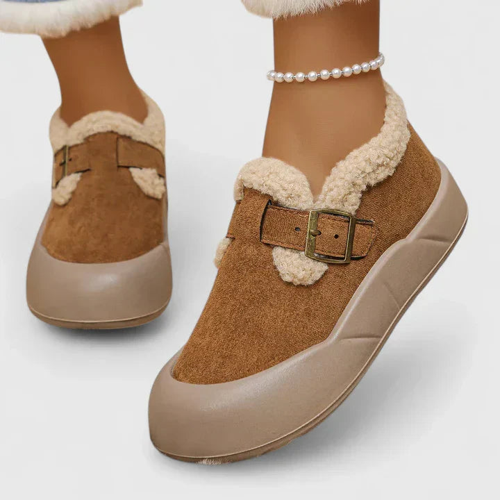 Selene | Women Casual Buckle Slip On Shoes