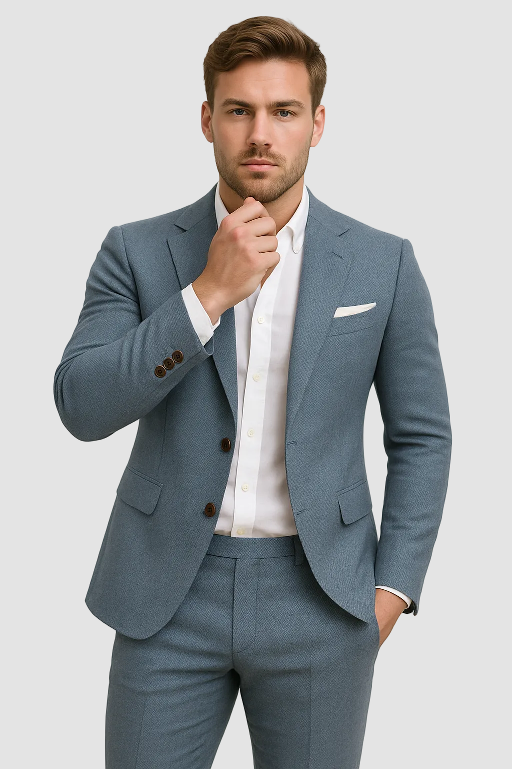 Men's Slim Fit Tailored Blazer And Trouser Suit - Formal Two-piece Suit For Special Occasions