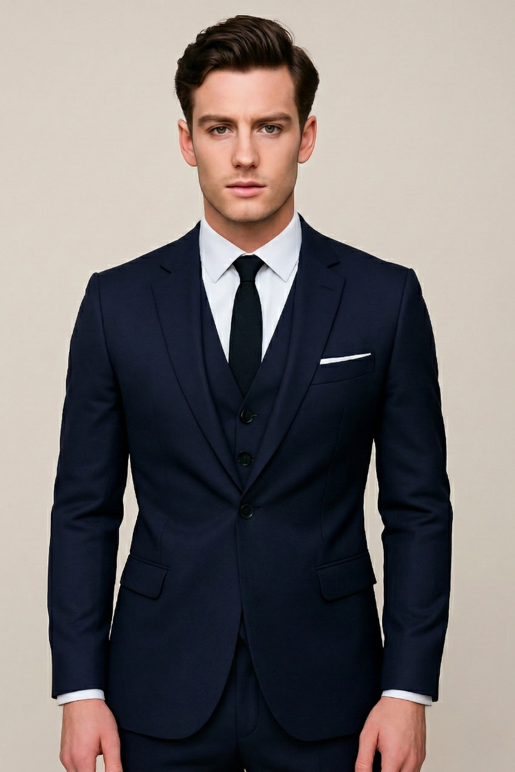 Men's Three-piece Suit - Lightweight Spring Formalwear For Weddings And Special Events