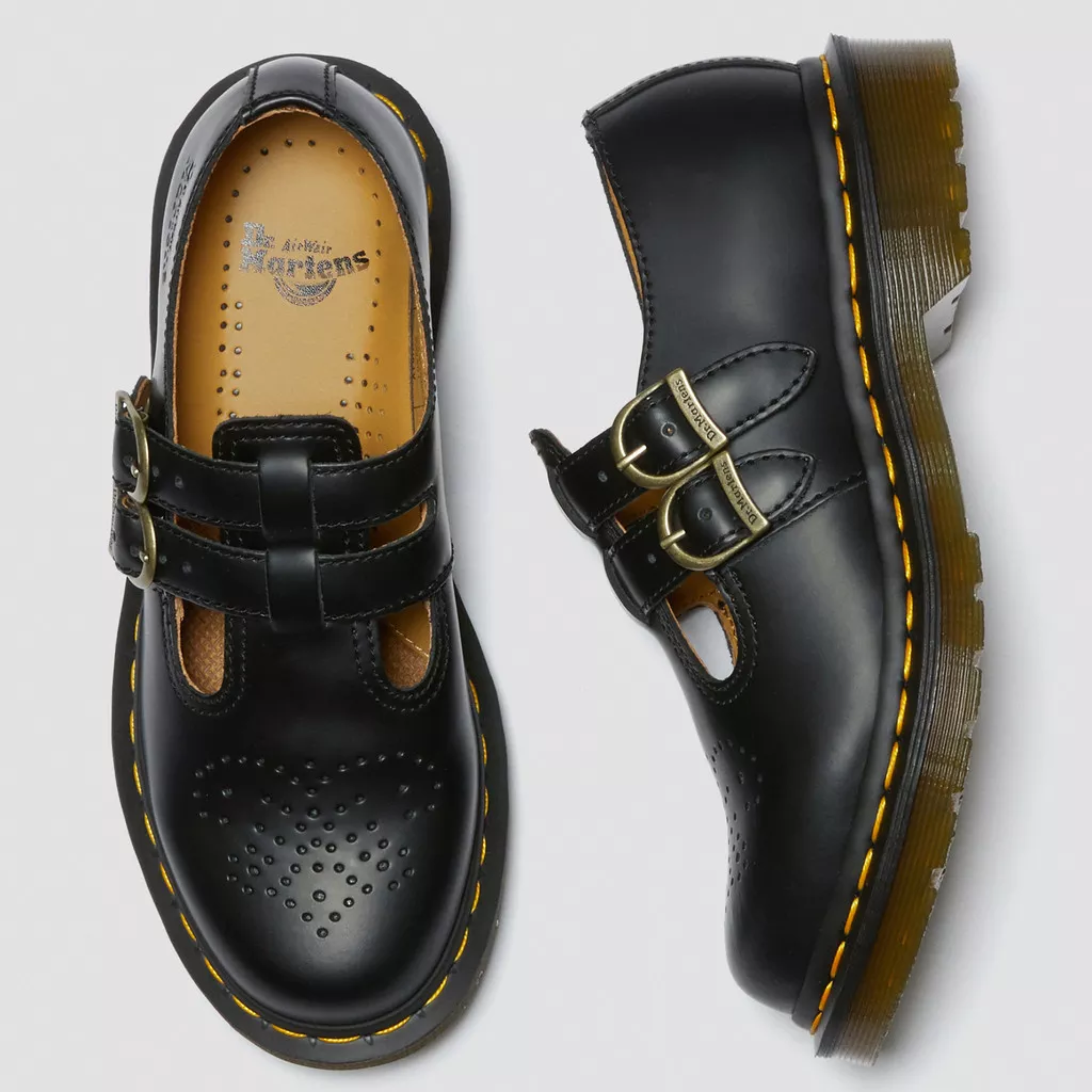 Maelis | Women Classic Double Buckle Mary Jane Shoes