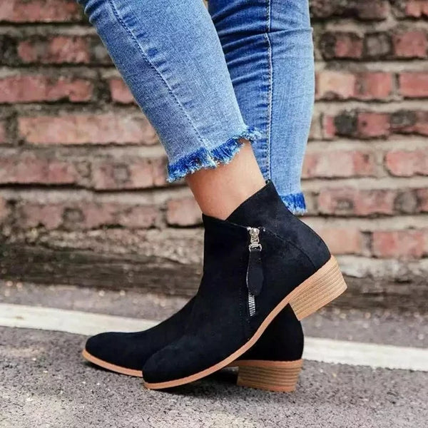 Ilaria - Orthopaedic Ankle Boots with Zip