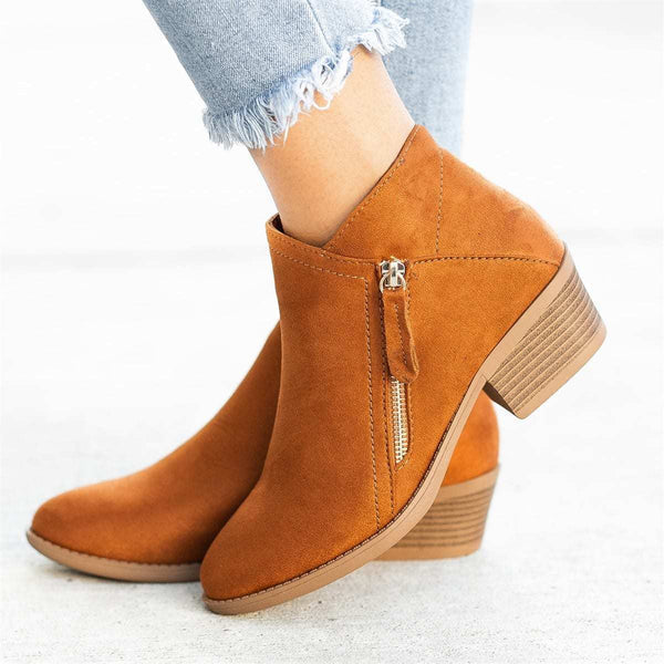 Ilaria - Orthopaedic Ankle Boots with Zip