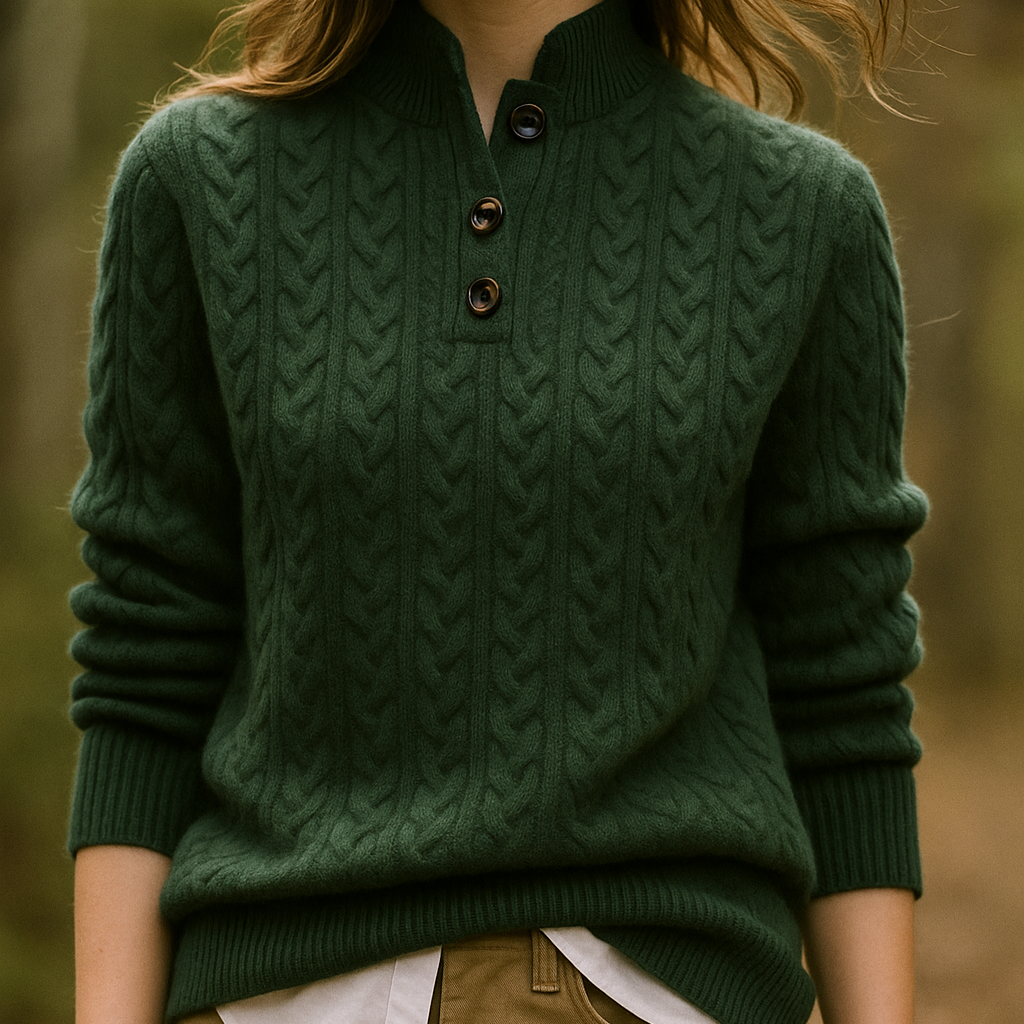 Petra – Women's Funnel Neck Pullover Sweatshirt