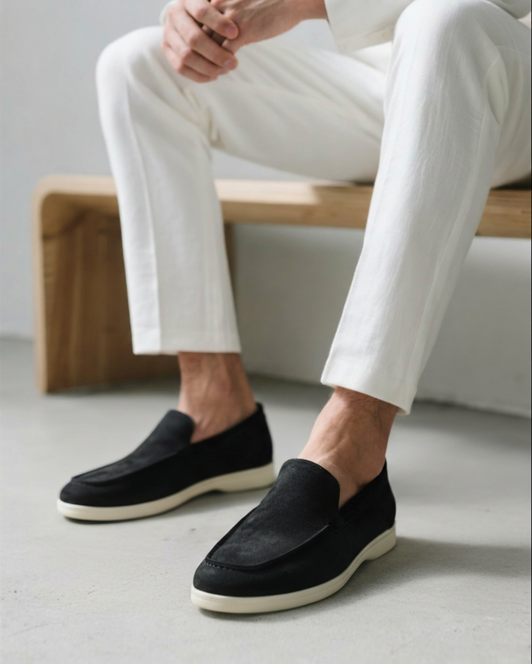 Men's Suede Loafers - Slip-on Casual Shoes For Comfortable Everyday Smart Casual Wear