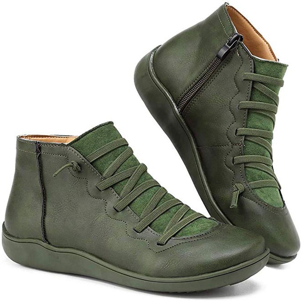 Savina - Women's Vintage Lace-Up Boots
