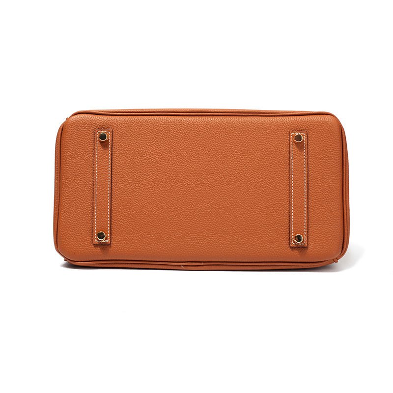 Women's Genuine Leather Handbag - Elegant Functional Everyday Carry For Work And Casual Use