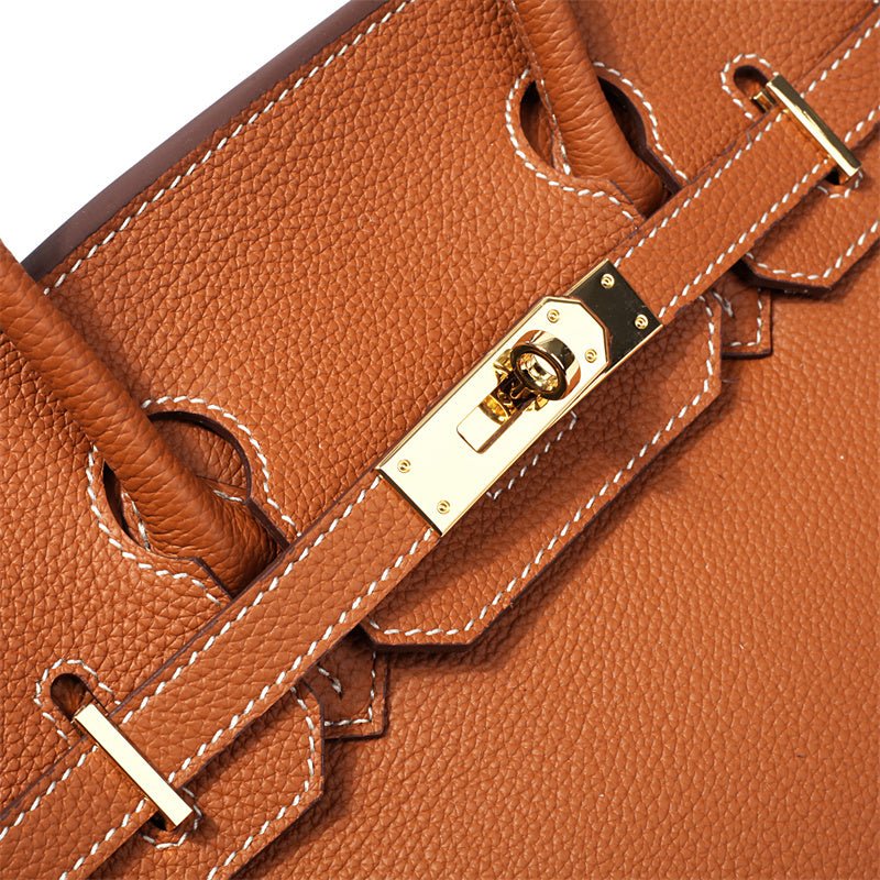 Women's Genuine Leather Handbag - Elegant Functional Everyday Carry For Work And Casual Use