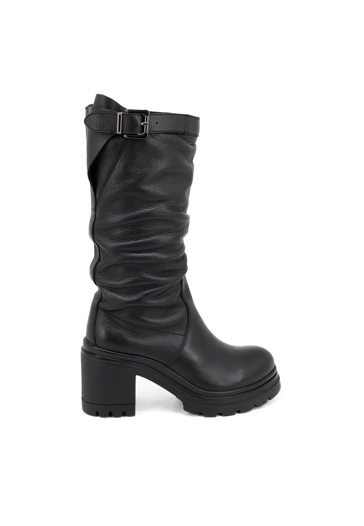 Lavinia - Women's Elegant Biker Boots with Heel