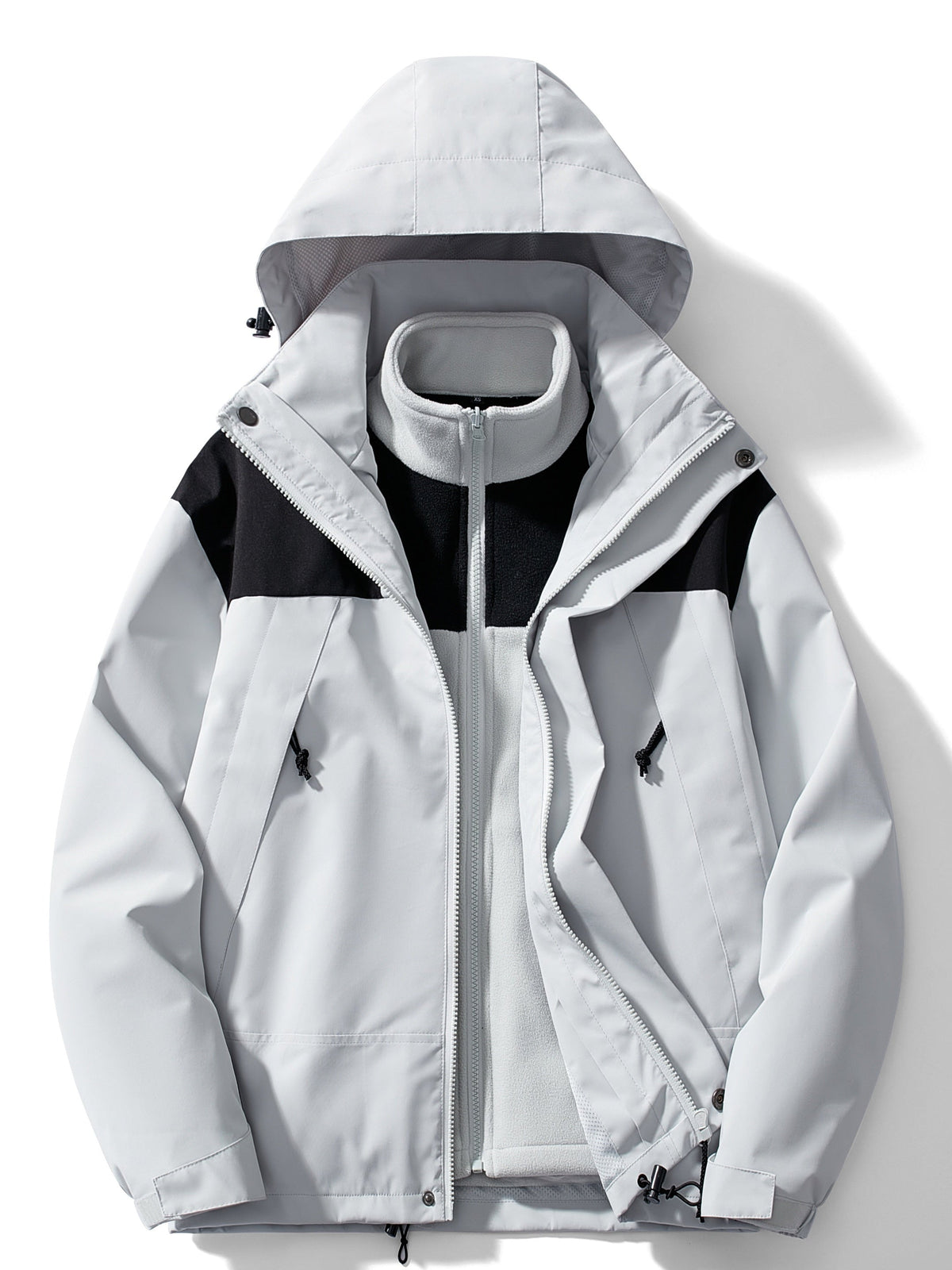 Men's 3-in-1 Outdoor Jacket With Hood And Removable Inner Jacket – Versatile Winter Outerwear For Cold Days, Everyday Wear, And Outdoor Activities