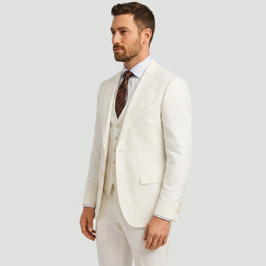 Men's 3-piece Suit With A Tailored Blazer, Vest, And Pants – An Elegant Suit Set For Weddings, Business, And Formal Occasions