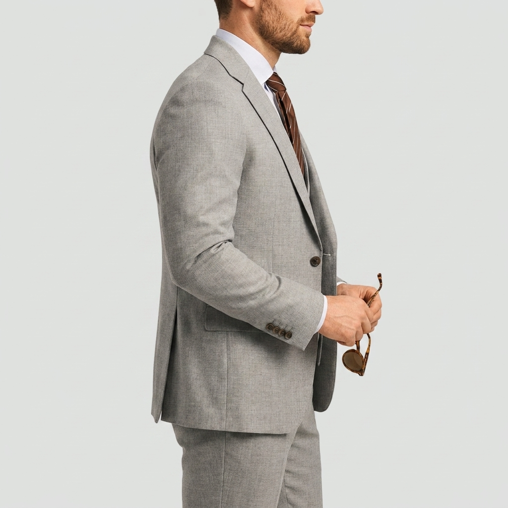 Men's 3-piece Suit With A Tailored Blazer, Vest, And Pants – An Elegant Suit Set For Weddings, Business, And Formal Occasions