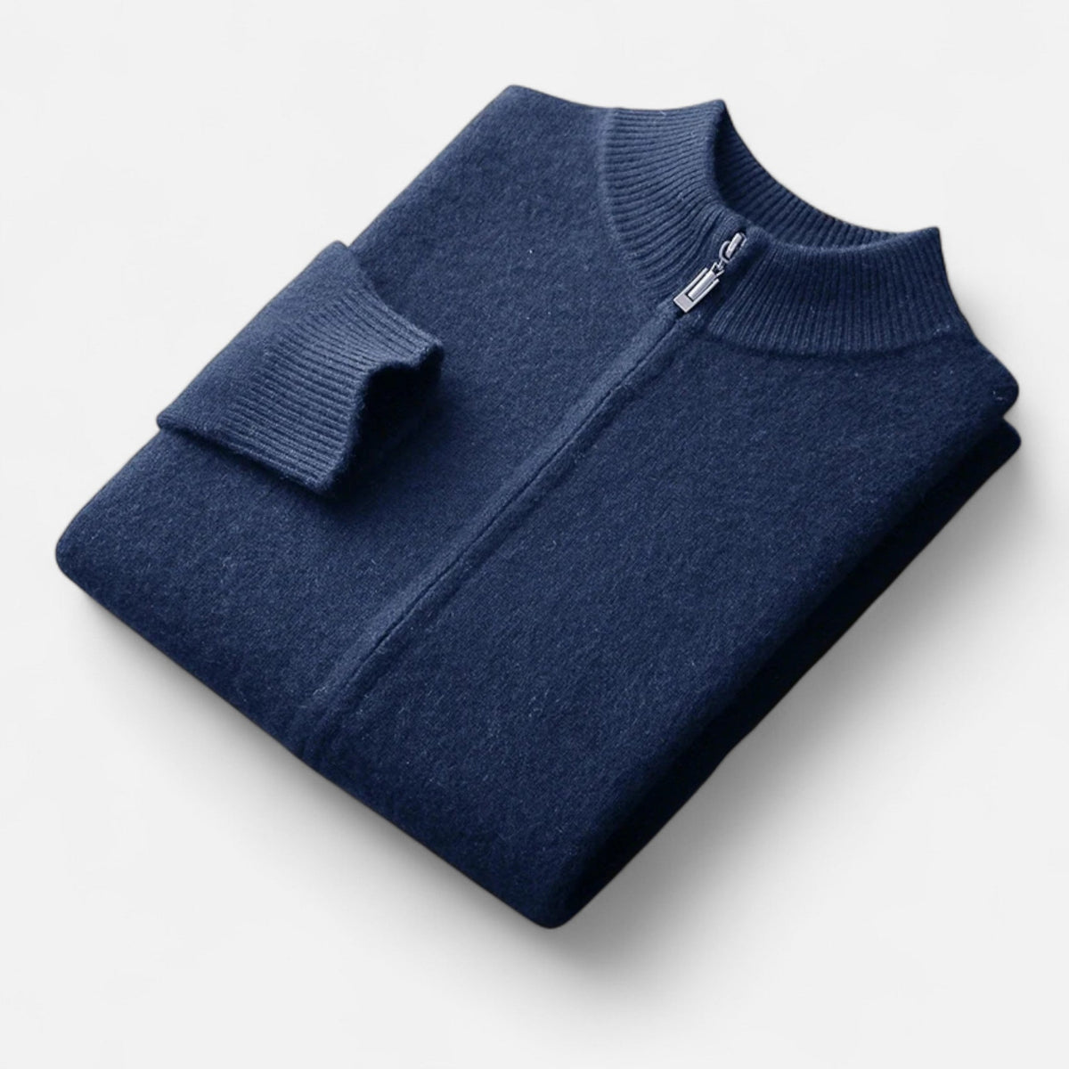 Men's Merino Wool Cardigan With A Zipper – An Elegant And Warm Knit For Fall, Winter, Everyday Wear, And Smart-casual Style
