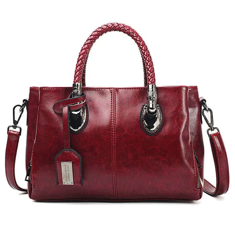 Women's Large Handbag Made Of Genuine Leather With A Spacious Design – Elegant Tote Bag For Work, Everyday Use, And Travel
