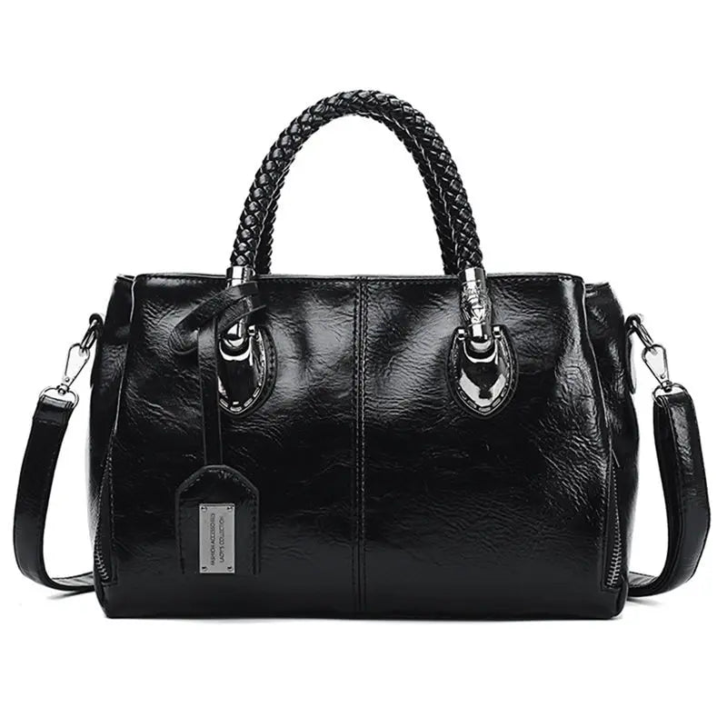 Women's Large Handbag Made Of Genuine Leather With A Spacious Design – Elegant Tote Bag For Work, Everyday Use, And Travel