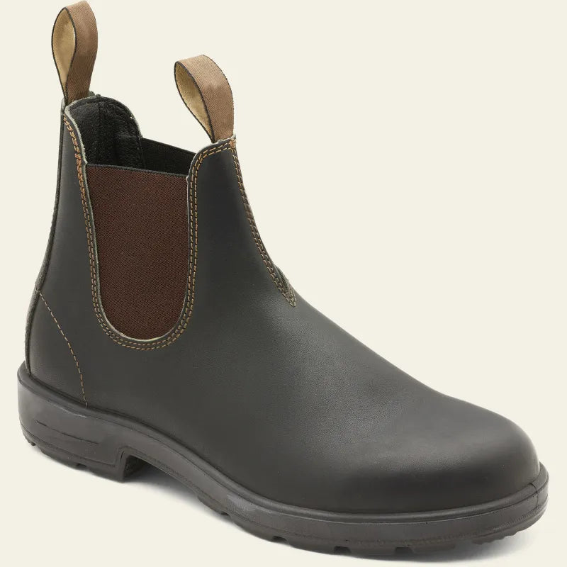 Men's Waterproof Chelsea Boots - Slip-on Vegan Leather Footwear For Wet Weather Wear