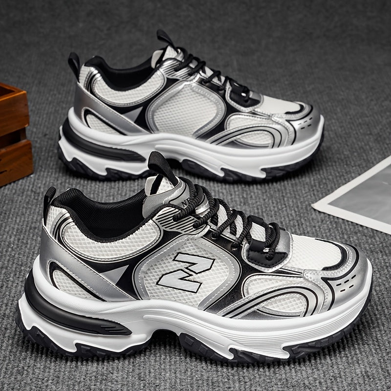 Unisex Casual Lace-up Sneakers - Low-top Outdoor Walking Shoes For Everyday Street Style