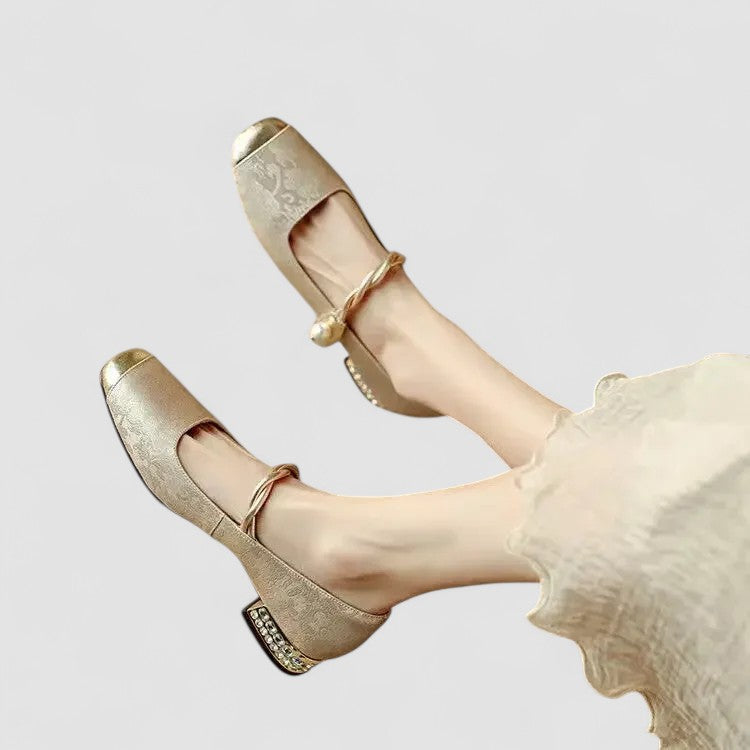 Freya | Women Classic Mary Jane Low Heel Shoes