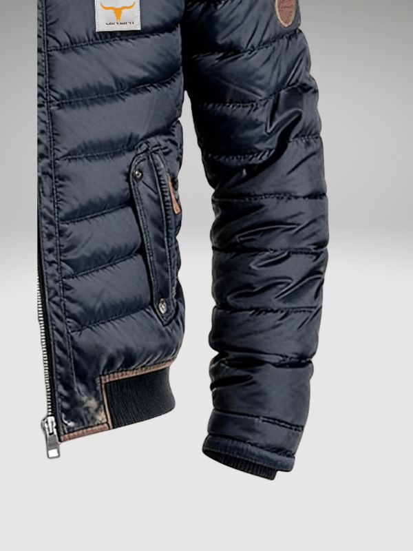 Men's Quilted City Jacket - Lightweight Warm Layer For Smart Casual Wear